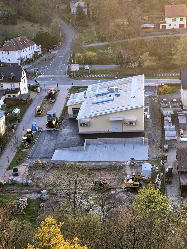 Blick vom Lederberg auf unsere neue B&auml;ckerei